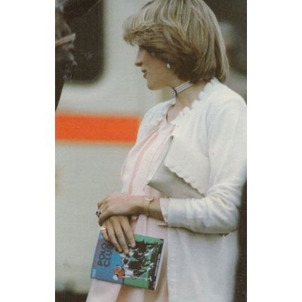 Princess Diana Horse Race Studies Form Racing Card Royal Postcard
