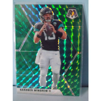 2020 Panini Mosaic GARDNER MINSHEW II (Jaguars) Green Prizm card #97