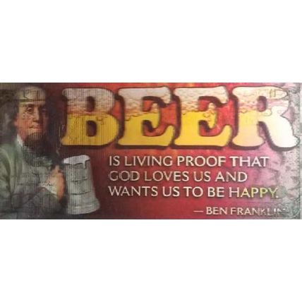 Beer is living proof that God loves us 3D Fridge Magnet