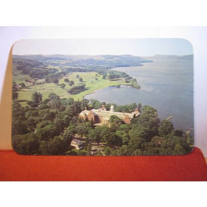 AERIAL VIEW, OTESAGA HOTEL, COOPERSTOWN, NEW YORK, USA unused vintage postcard #