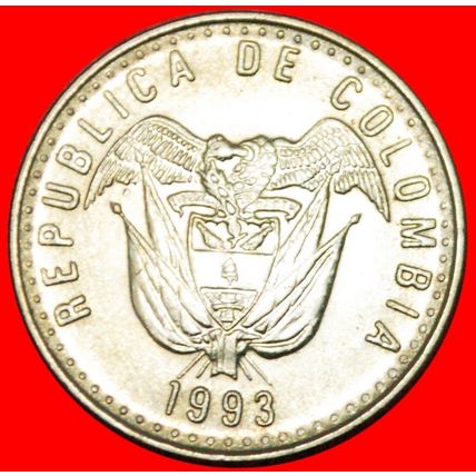 SHIPS (1989-2009): COLOMBIA ★ 50 PESOS 1993 DIES 1+A!★LOW START★NO RESERVE