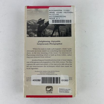 Ansel Adams: Photographer VHS Video Tape