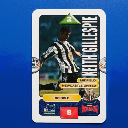 Subbuteo Squads Keith Gillespie Newcsastle United 1996/97 RC