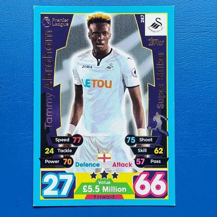 TAMMY ABRAHAM Swansea City ROOKIE - Topps MATCH ATTAX 2017/18 #287