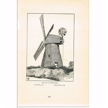 TOWER MILL, BOOK ILLUSTRATION, c1919