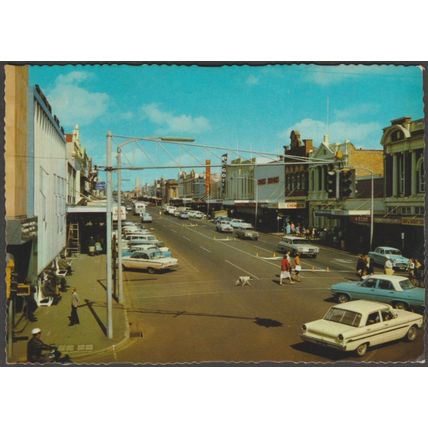 Ruthven Street, Toowoomba, Queensland, c.1960s - Murray Views Postcard