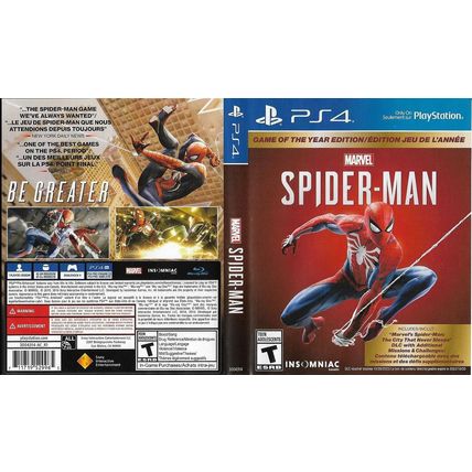 Marvel Spider-Man Game for PlayStation 4 PS4 3004314 Insomniac 2018 Rated T