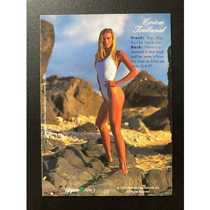 Portfolio 1993 Swimsuit Issue Base trading card # 77 Erica Ireland (A)