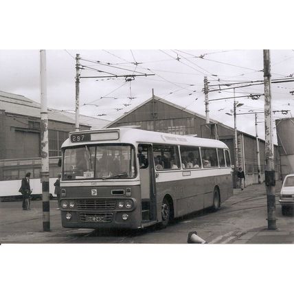 Black & White Photograph of Yorkshire Traction Co. Ltd. - RHE 240M