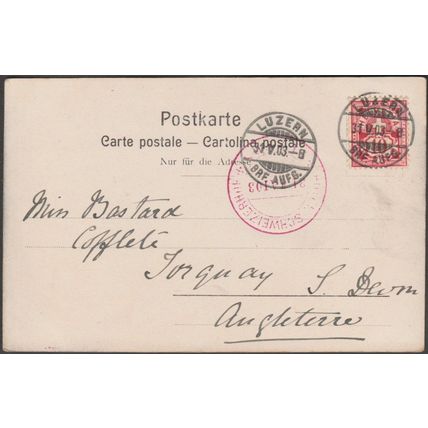 Hofkirche und Pilatus, Luzern, 1903 - Edition Illustrato AK
