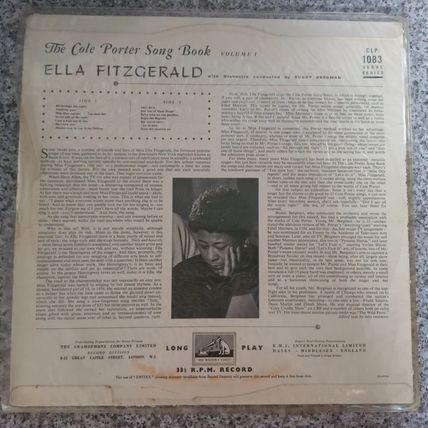 Ella Fitzgerald – The Cole Porter Songbook Volume I (CLP1083) 1956 (LP)