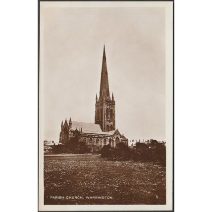 Parish Church, Warrington, Lancashire, c.1930 - RP Postcard
