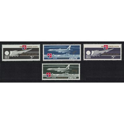 Malta Aircrafts Air Malta Boeing 720B 4v 1974 MNH SG#516=522