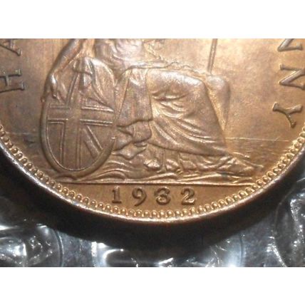 1932 George V half-penny.