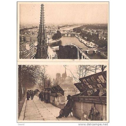75 - Paris - Notre Dame - 2 cartes postales