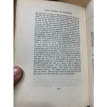 1902 "THE LIFE OF LORD RUSSELL OF KILLOWEN" R BARRY O'BRIEN ANTIQUE BOOK (P5)