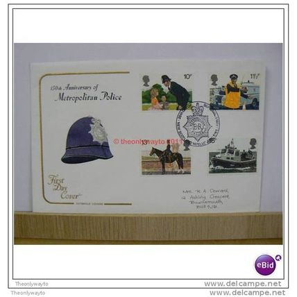 1979, 150TH ANNIVERSARY OF METROPOLITAN POLICE, FDC, ENGLAND