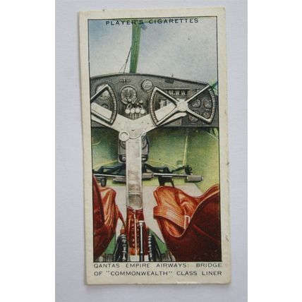 1936 John Player's International Air Liners 50 Qantas Empire Bridge Commonwealth