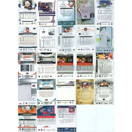 Jakub Voracek 21x card lot incl Silver Script