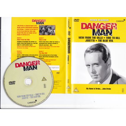 DVD £1 - Patrick McGoohan DANGER MAN (4 Episodes)- Disc And Sleeve Only £1 £1