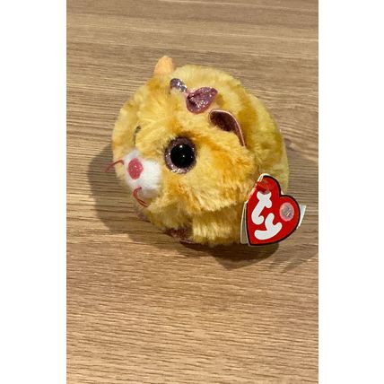 Ty Puffies Tabitha The Tabby Cat Stuffed Beanie Cute Mini Plushie