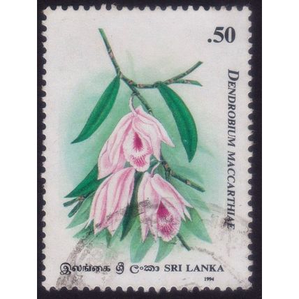 SRI LANKA 1994 Orchids 50c Sc#1122 - USED @C069