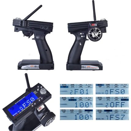 OGRC Flysky FS-GT3B 3Ch GT3B RC Transmitter and Receiver 2.4Ghz RC Car Remote Co