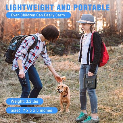 200W Portable Power Station, Powkey 120Wh/33,000Mah Power Bank with AC Outlet, 1