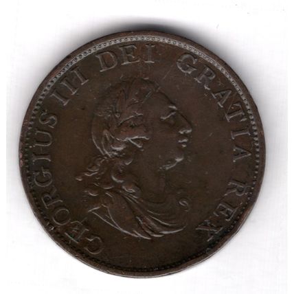 Great Britain. George III. Halfpenny 1799. dy18809