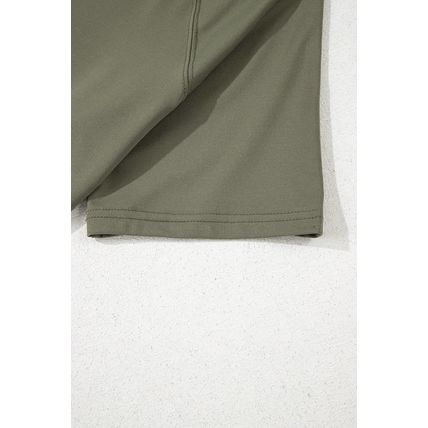 Seagrass Raw Hem Loose Tee and Wide Leg Pants Set