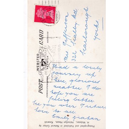 Webster Postcard Wordsworth's Daffodils Ullswater 1969