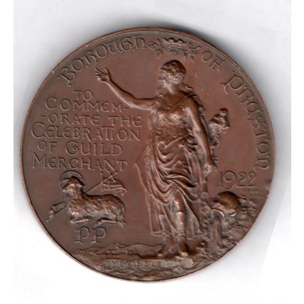 Guild Merchant, Preston 1922. Bronze Medallion. 5cm d. DY15371