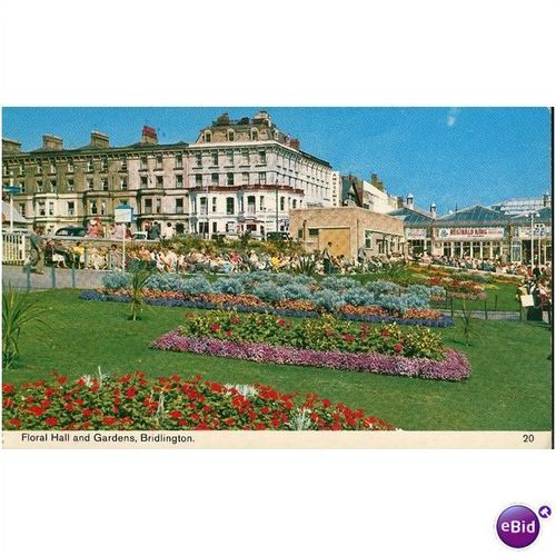GB Postcard 1976 - Floral Hall & Gardens, Bridlington, Yorkshire