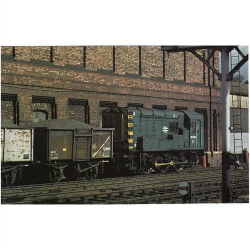 Railway Postcard BR Class 08 Shunter 08768 Luton 1977 Diesel Loco