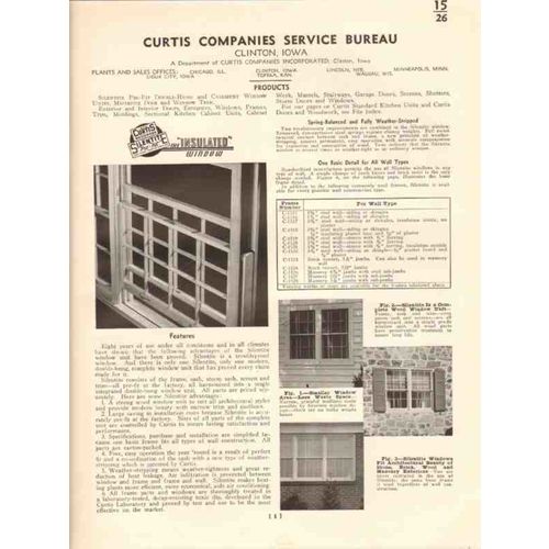 curtis companies inc 1941 silentite double hung window vintage catalog