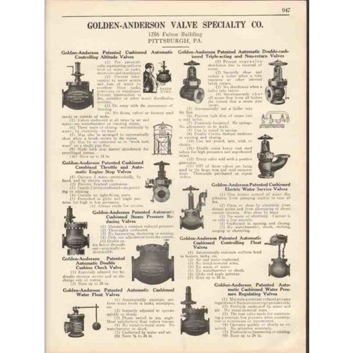golden-anderson valve specialty company 1931 industry vintage catalog