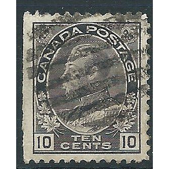 Canada 1912 SG210 10c Brownish-Purple Good Used . . ..