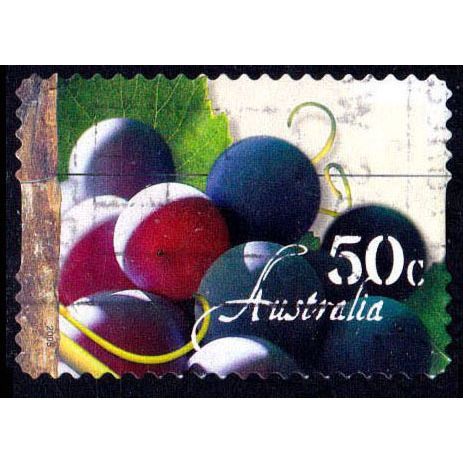 Australia 2005 Grapes 50c Used Peel & Stick Stamp