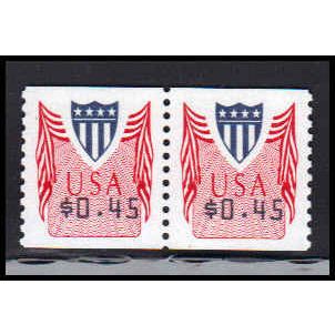 CVP32 45c Shield Very Fine MNH Pair PA5016