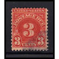Used J82a 3c Postage Due Average K1435