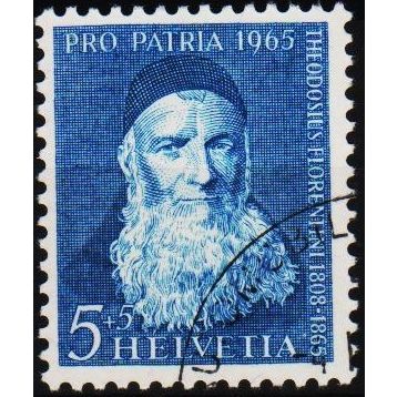 Switzerland 1965 5c+5c S.G.719 Used