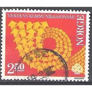 Norge 1983 Michel 887 O Cote (2013) 0.30 Euro Année des télécommunications