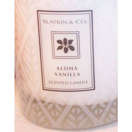 Bath & Body Works 1-wick 7.5 oz medium Candle Slatkin Aloha Vanilla *ReAd Desc
