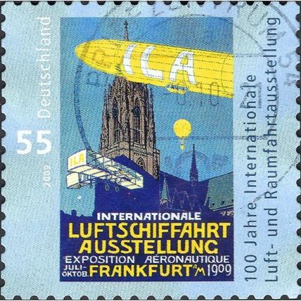 GERMANY, International Aerospace Exhibition Frankfurt/Main, light blue 2009, 0.