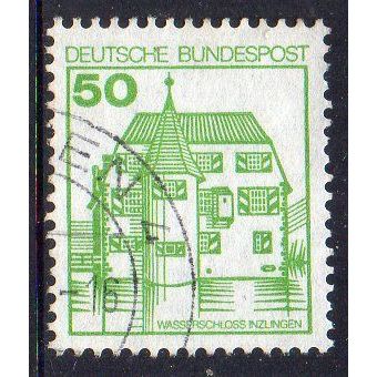 Germany 1980 Palaces and Castles - Inzlingen Moated Castle 50Pfg Used