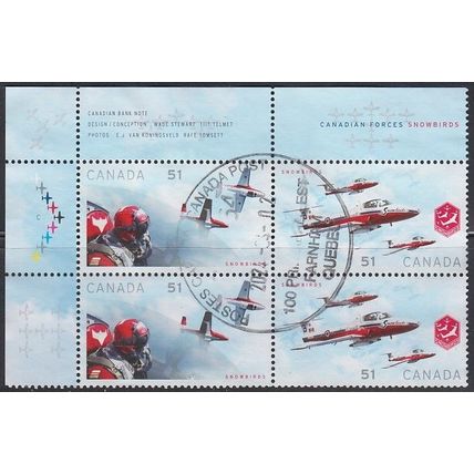 CANADA, 2006 51c Snowbirds pair x 2, SG 2403/4 (Scott #2159a), used.