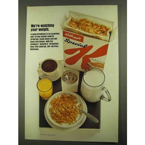 1968 Kellogg's Special K Cereal Ad - Watching Weight