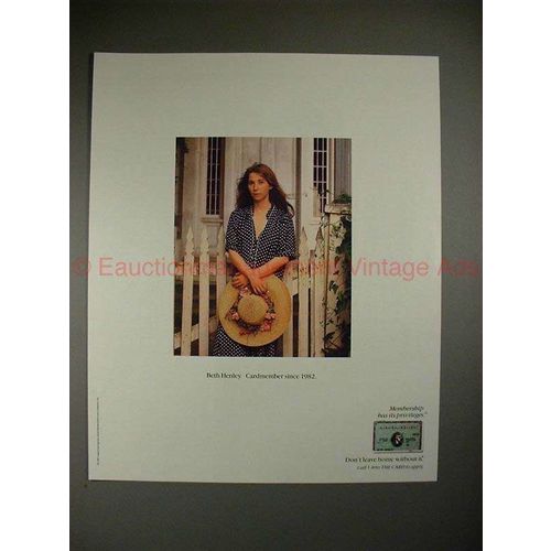 1987 American Express Card Ad, featuring Beth Henley!!