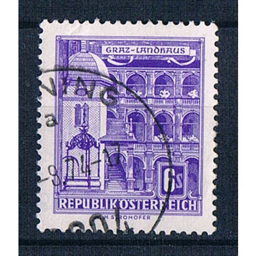 Austria 1957 SG1319 a8 Buildings 6s Used Stamp