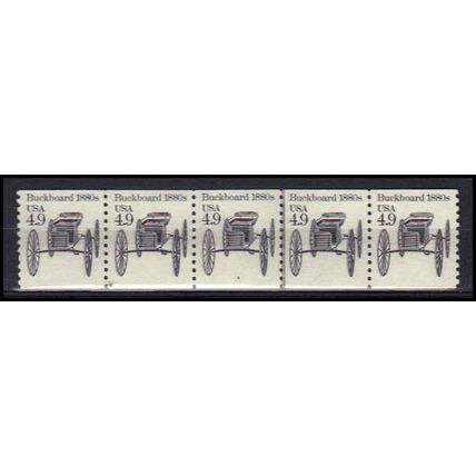 2124 4.9c Buckboard Very Fine MNH Dry Gum PNC 4/5 X0277